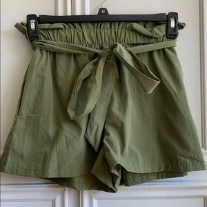 High Waisted Paperbag Shorts